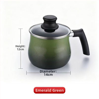 Takaho enamélovaný viacúčelový hrniec s nepriľnavým povrchom, sklenené veko, viacvrstvové dno, kompatibilný so všetkými platňami