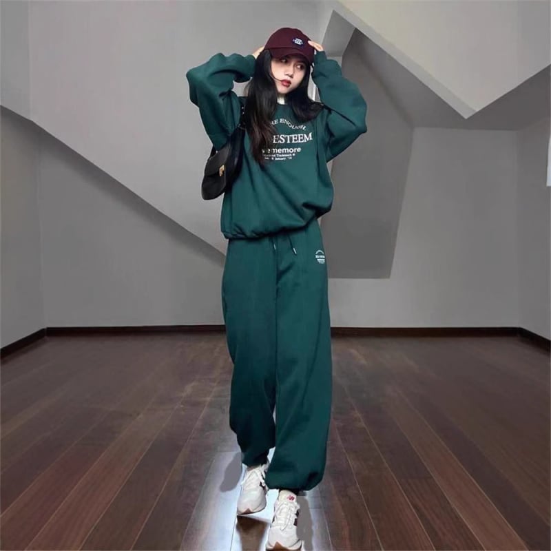 Ženski dvodijelni casual set za proljeće i jesen, korejski stil, moderan i mladenački