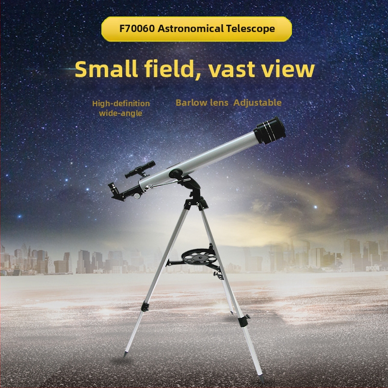 F70060 Astronomski teleskop, monokularni, uvećanje 525x, vidno polje 1.1°, rezolucija 1.99″
