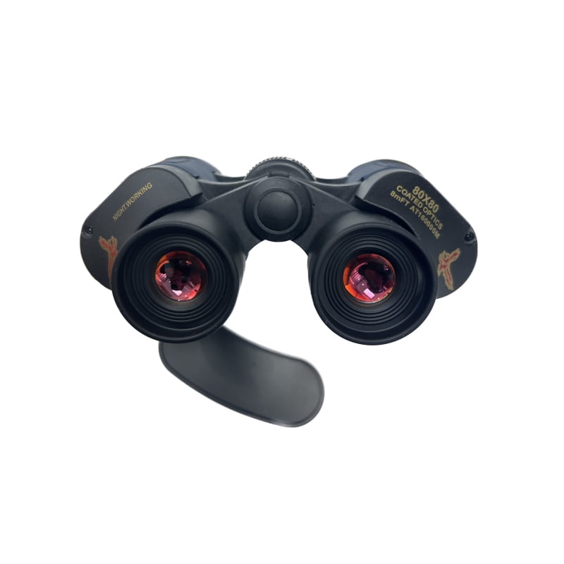 New Dragon binokularni teleskop, model 80x80, povećanje 10x, vidno polje 168/1000, promjer izlazne zjenice 10 mm, udaljenost oka 15 mm