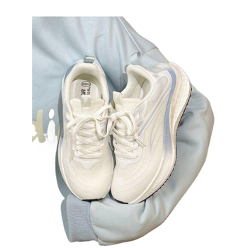 Ženske trkačke tenisice s mrežastim gornjim dijelom, PU đon, vezivanje, lagane, bez pete (0-1 cm)