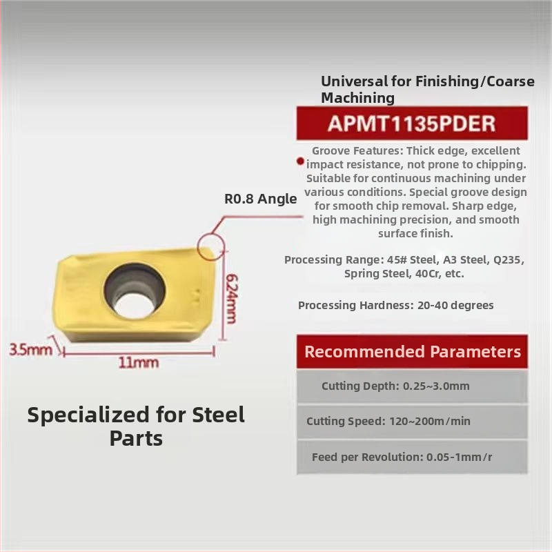 Maróbetét YBG205 R5-R6 APMT1604ER Karbid 1135YBG202