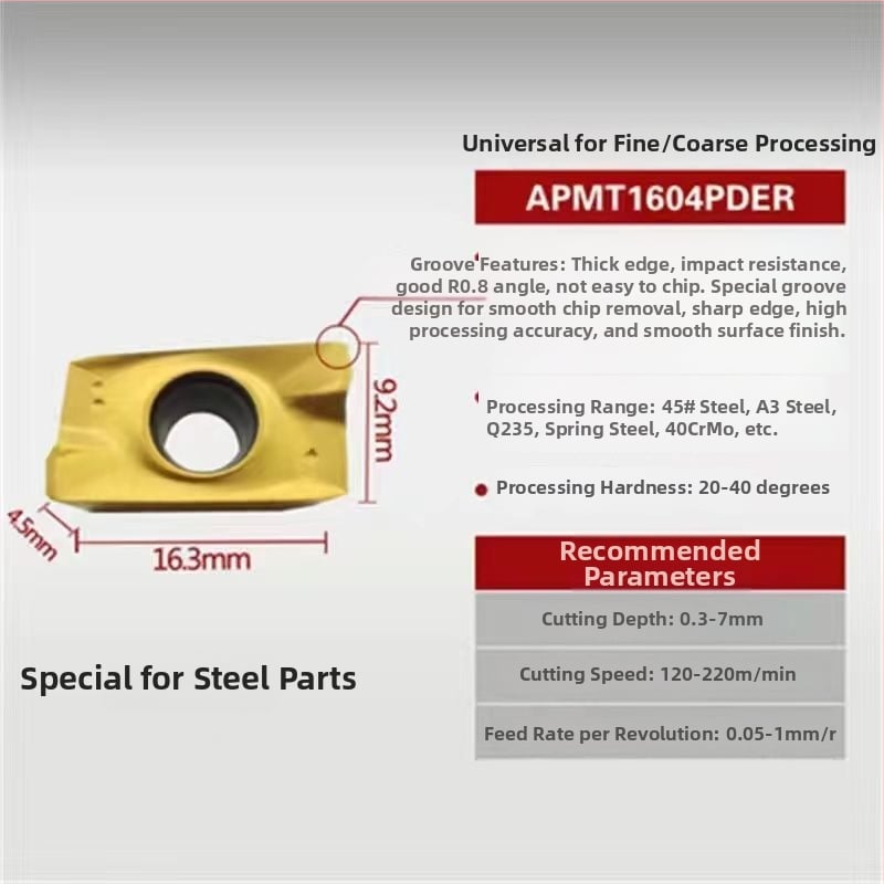 Maróbetét YBG205 R5-R6 APMT1604ER Karbid 1135YBG202