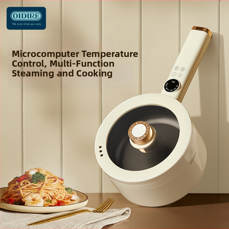 Електрическа готварска тенджера за общежитие, 2 л капацитет, за 2–3 човека, вътрешност от неръждаема стомана, микрокомпютърно управление, таймер за програмиране, всичко в едно