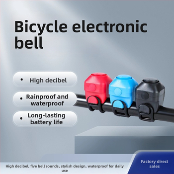 Zvonček na bicykel pre horské, cestné a zložiteľné bicykle; plastové telo, model A-018, značka Yj