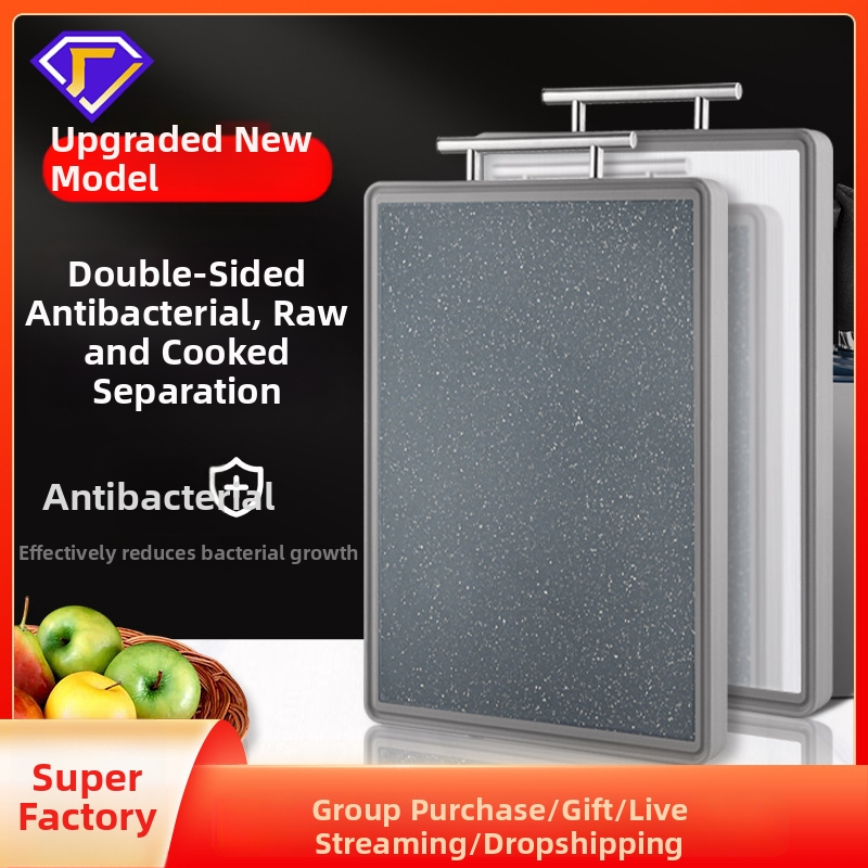 Dvostruka daska za rezanje od 304 nehrđajućeg čelika – antibakterijska, otporna na plijesan, otporna na koroziju