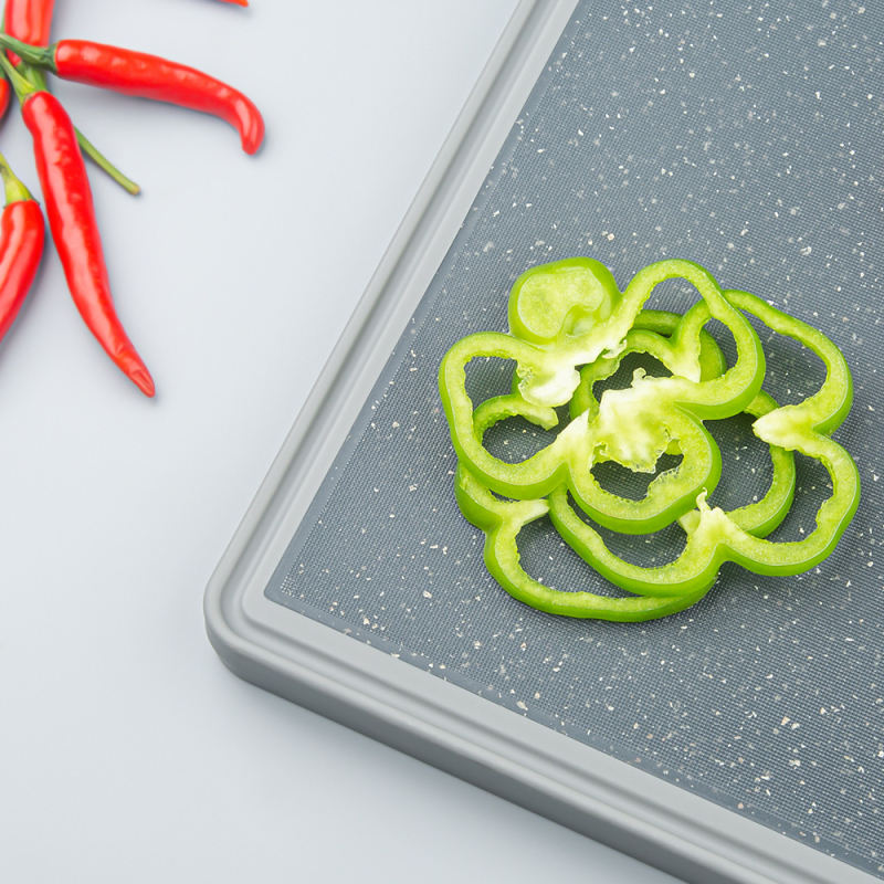 Dvostruka daska za rezanje od 304 nehrđajućeg čelika – antibakterijska, otporna na plijesan, otporna na koroziju