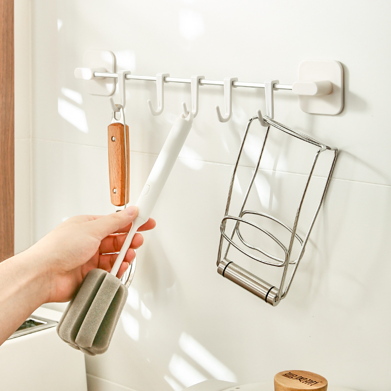 Plastični zidni kuhinjski držač — višenamjenski držač za žlice, spatule i ručnike, moderan minimalistički dizajn