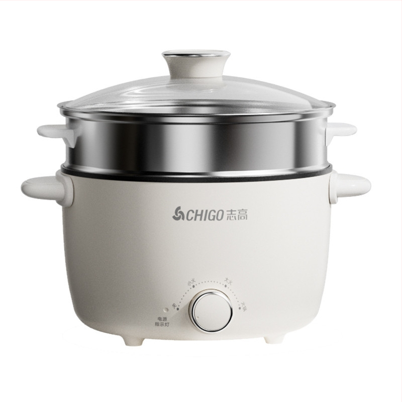 Električna posuda za dormitorij i dom — 801–1000W, kapacitet 3–4 L, para, kuhanje i prženje, upravljanje gumbom