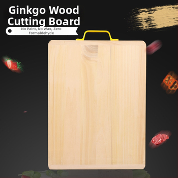 Daska za rezanje od ginko drveta, 50 cm, deblja, otporna na pucanje, dvostrana, kuhinjska daska za sjeckanje.