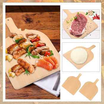 Vanjska drvena lopatica za pizzu s dvostrukom pločom za rezanje, daska za kruh i pećnica tepsija