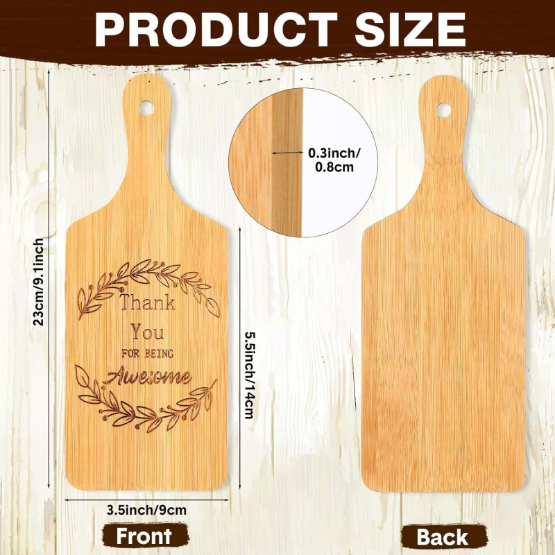 Daska za rezanje od bambusa Ling Zhong, dvostrana, za kućnu upotrebu, u modernom minimalističkom stilu