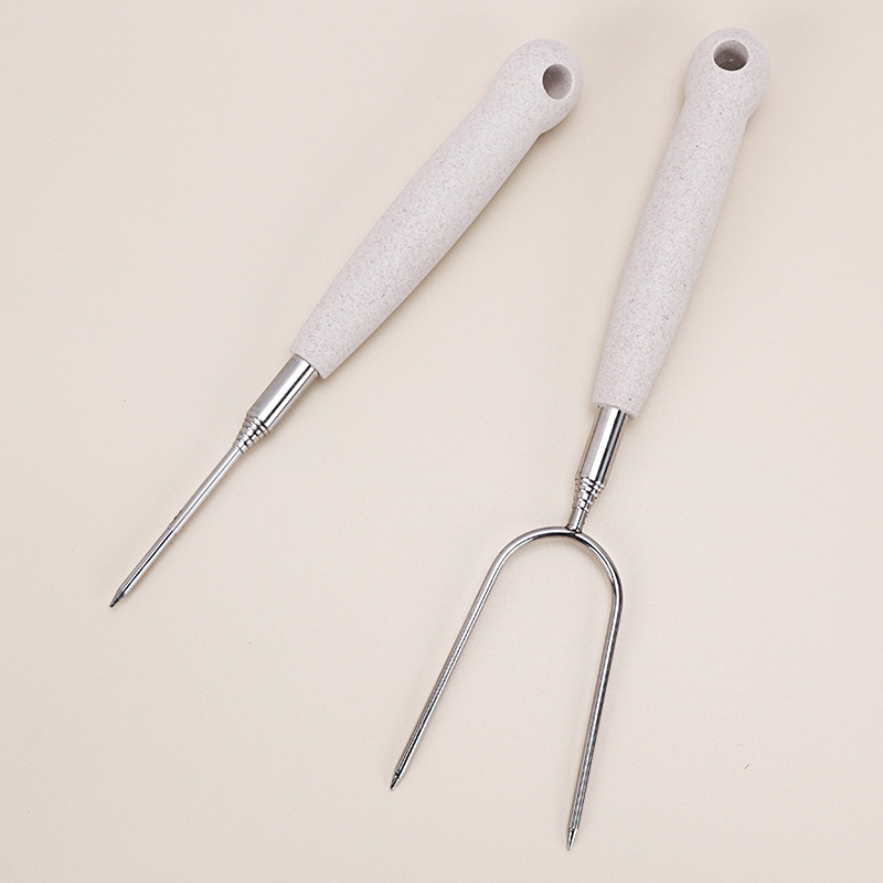 Furculiță de grătar telescopic din oțel inoxidabil, utilizare în aer liber, design modern — KN Barbecue Tools