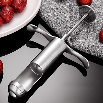 Jujube Core Remover – Oțel inoxidabil; divizor de fructe pentru uz casnic; imprimare logo: Da; lansare: iarna 2022; fără personalizare