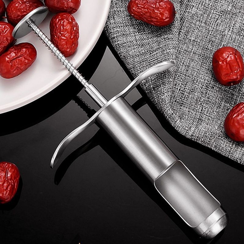 Jujube Core Remover – Oțel inoxidabil; divizor de fructe pentru uz casnic; imprimare logo: Da; lansare: iarna 2022; fără personalizare