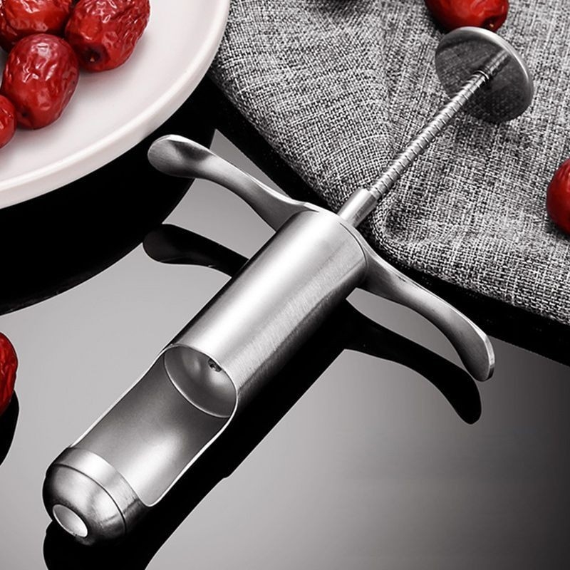 Jujube Core Remover – Oțel inoxidabil; divizor de fructe pentru uz casnic; imprimare logo: Da; lansare: iarna 2022; fără personalizare