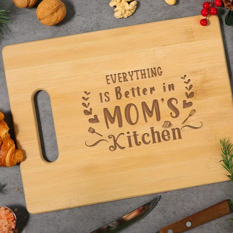 Tocător din bambus – antiderapant, cu două fețe, portabil, Rescure