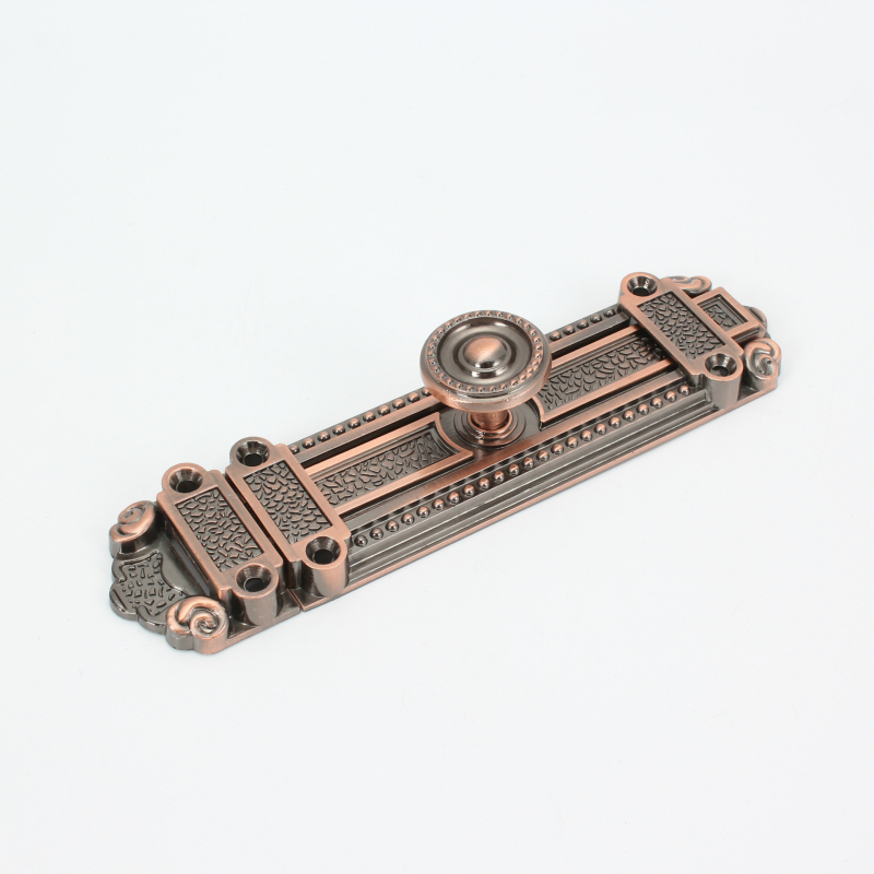 Zăvor antic pentru ușă din aliaj de zinc, model 8210, tip A latch, finisaj electroplacat