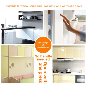 Magnetska klizna za vrata ormara od cinkovog legura, zidni nosač CT-01, model 1419, završna obrada rack plating, standardna konstrukcija, Jiayi, lagani luksuz