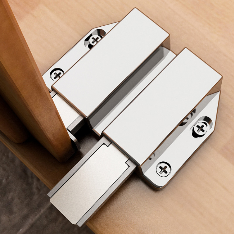 Magnetska klizna za vrata ormara od cinkovog legura, zidni nosač CT-01, model 1419, završna obrada rack plating, standardna konstrukcija, Jiayi, lagani luksuz