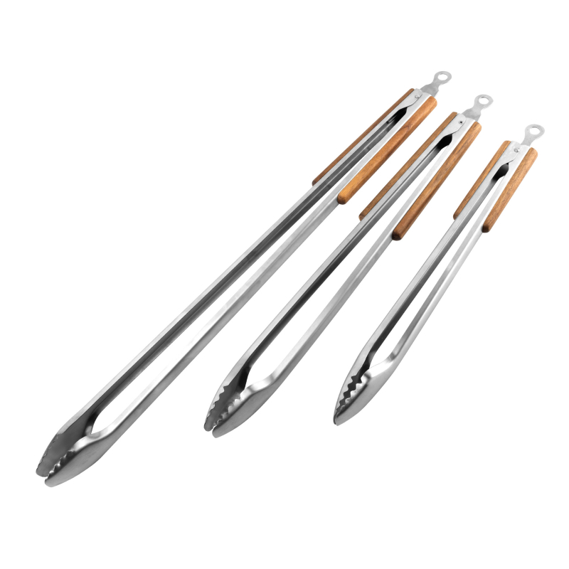 Set alata za roštilj od nehrđajućeg čelika s PP ručkom, tri dijela, klips