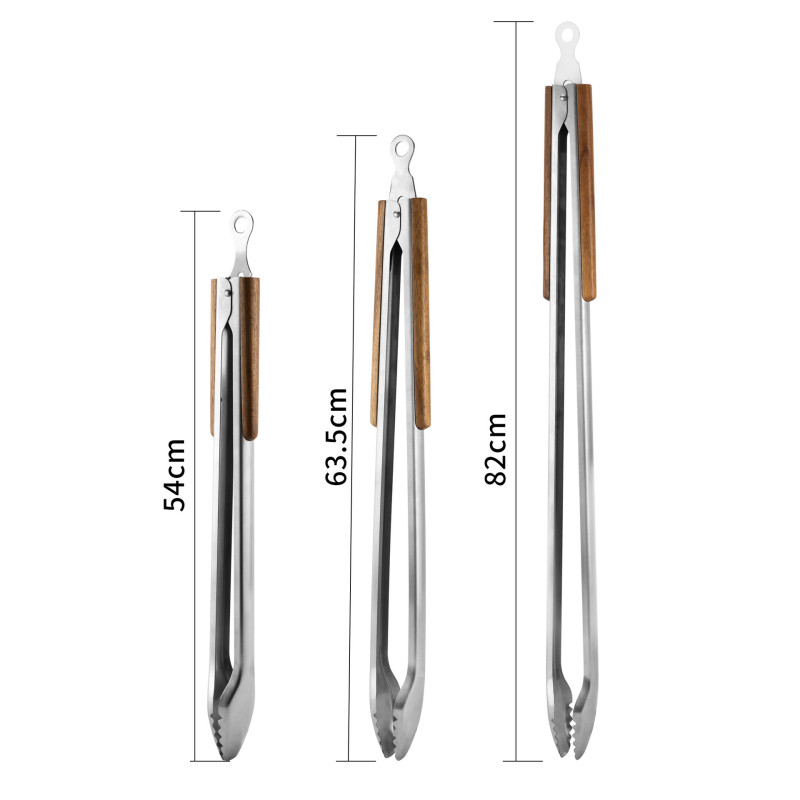 Set alata za roštilj od nehrđajućeg čelika s PP ručkom, tri dijela, klips