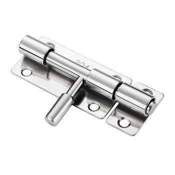 Nehrđajući čelični zasun za vrata, bez bušenja, za drvena dvostruka vrata, polirana površina, moderni minimalistički stil
