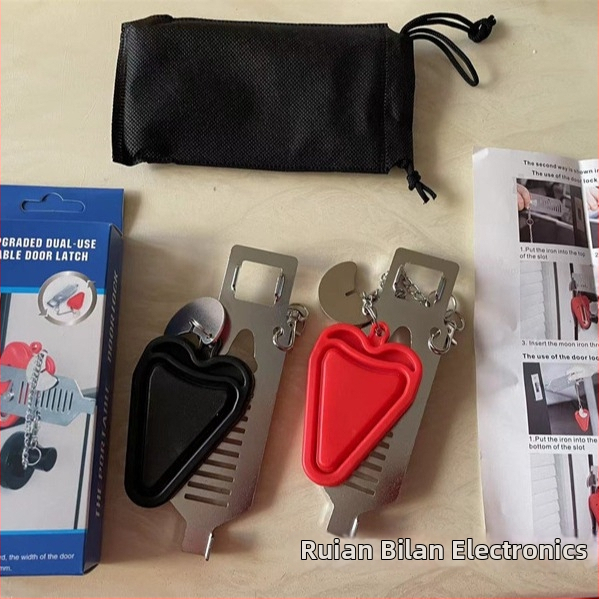 Brava za vrata bez bušenja – ABS materijal, O- oblik zatvarač, prijenosna, protiv krađe, moderan stil