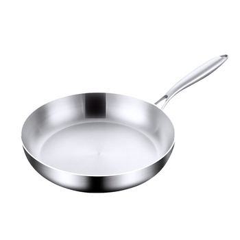 Wok od nehrđajućeg čelika 316, bez premazivanja, 1 kg, dubina 5,5 cm, višeslojno dno, pogodan za sve štednjake
