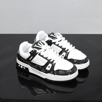 Adidași unisex din microfibră, respirabili pentru primăvară, talpă din cauciuc, închidere cu șireturi, guler scăzut