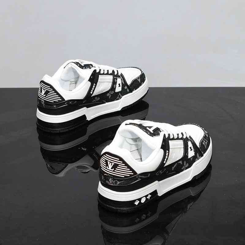 Adidași unisex din microfibră, respirabili pentru primăvară, talpă din cauciuc, închidere cu șireturi, guler scăzut