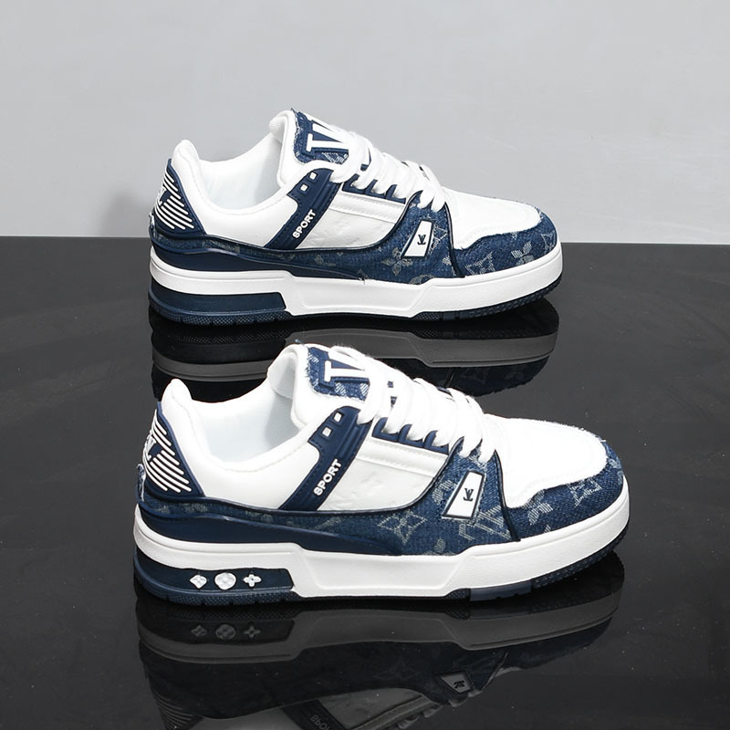 Adidași unisex din microfibră, respirabili pentru primăvară, talpă din cauciuc, închidere cu șireturi, guler scăzut