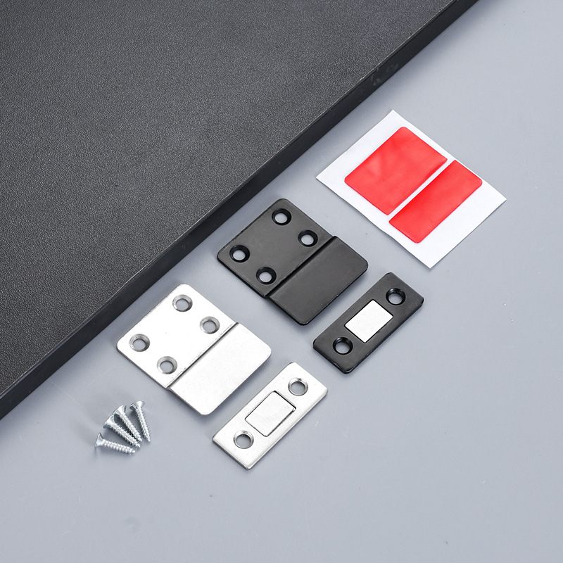 Bezbušeni magnetski držač vrata — magnetska pločica, snažan magnet od visoko kvalitetnog čelika, moderni minimalistički stil; Model: Magnetic patch; Materijal: visoko kvalitetno čelika; Stil: Moderni minimalizam