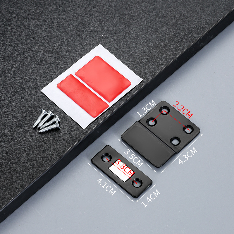 Bezbušeni magnetski držač vrata — magnetska pločica, snažan magnet od visoko kvalitetnog čelika, moderni minimalistički stil; Model: Magnetic patch; Materijal: visoko kvalitetno čelika; Stil: Moderni minimalizam