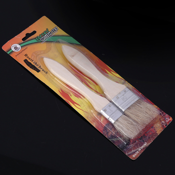 Četka za roštilj s svinjskim dlačicama, drška od drveta, pakiranje 100 kom.