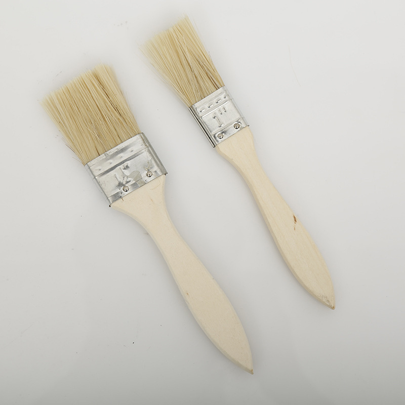 Četka za roštilj s svinjskim dlačicama, drška od drveta, pakiranje 100 kom.