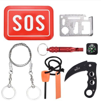 Risheng къмпинг комплект за оцеляване – многофункционални SOS инструменти и аптечка