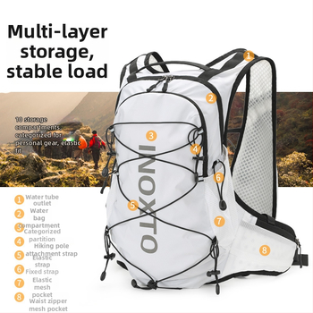 INOXTO хидратиращ ранец за колоездене, полиестер, капацитет 12 л, модел 576