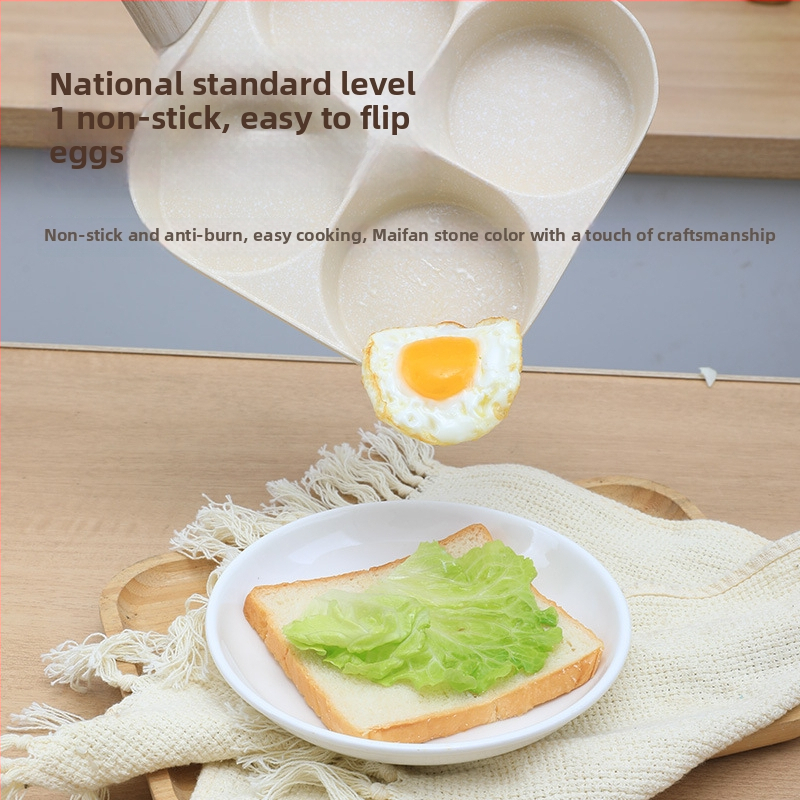 Panvica na vajíčka so štyrmi priehradkami, neprilnavý povrch, zliatina hliníka, viacvrstvové dno, vhodná pre bežný sporák.