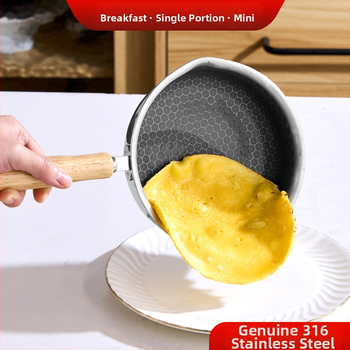 Panvica na smaženie s nepriľnavým povrchom (hliníková zliatina; trojvrstvové dno; hĺbka 4,5 cm; vhodné na vajcia a steaky)