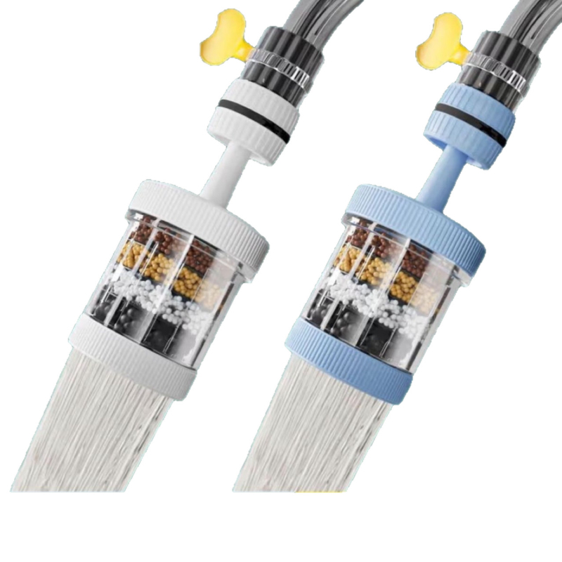 Περιστρεφόμενο φίλτρο βρύσης με επέκταση, αντι-στάξ σχεδίαση για φιλτράρισμα νερού κουζίνας, κεφαλή ντους universal; υλικά PP, PS, PVC