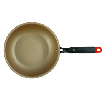 Γουόκ τηγάνι με αντικολλητικό επίστρωμα, σώμα από ανοξείδωτο χάλυβα 304, βάση από αλουμίνιο, βάθος 7–8 εκ.