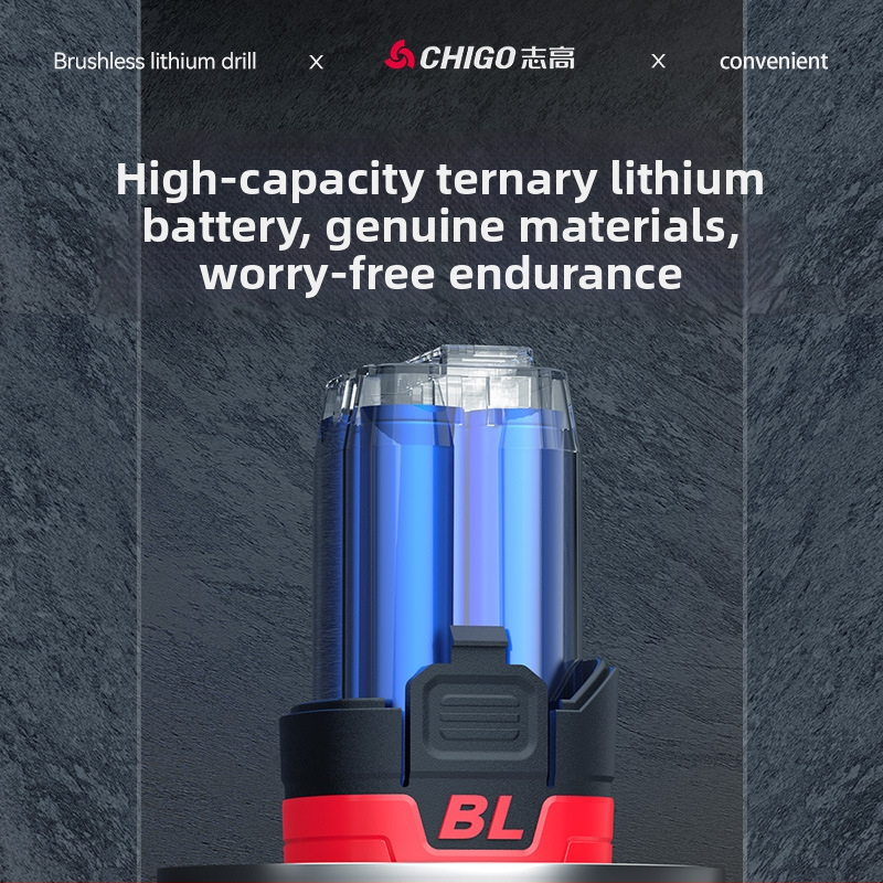 Bezkomutátorová bezdrôtová vŕtačka - 18-21V, pištoľová rukoväť, plynulá regulácia rýchlosti, samouzamykacie skľučovadlo, vpred/vzadu