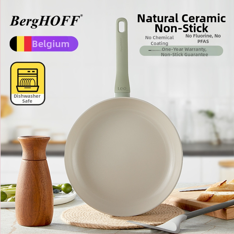 Begaford keramički neprijanjajući tiganj/wok, aluminijski spoj, nordijski stil, višeslojno dno, kompatibilan s indukcijom