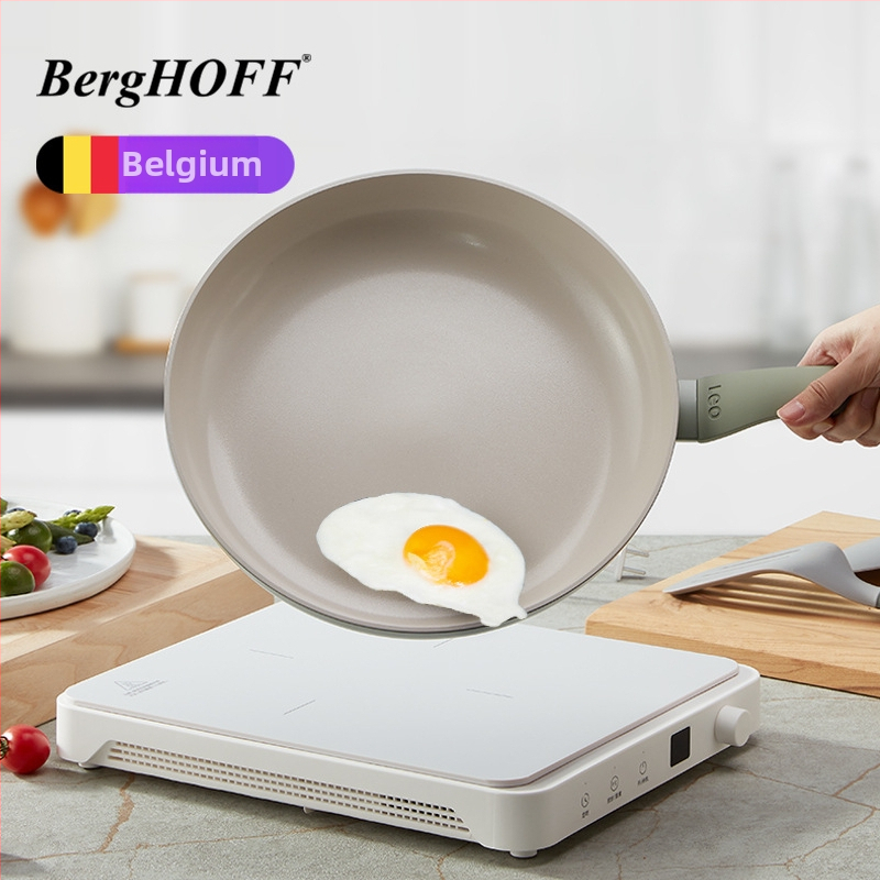 Begaford keramički neprijanjajući tiganj/wok, aluminijski spoj, nordijski stil, višeslojno dno, kompatibilan s indukcijom