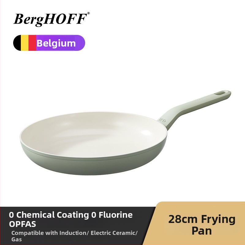 Begaford keramički neprijanjajući tiganj/wok, aluminijski spoj, nordijski stil, višeslojno dno, kompatibilan s indukcijom