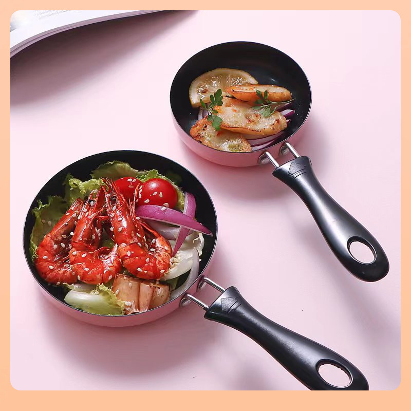 Mini tava od lijevanog željeza s neprijanjajućim premazom - prenosna, indukcijski kompatibilna, kineski stil, prilagodljiv logotip