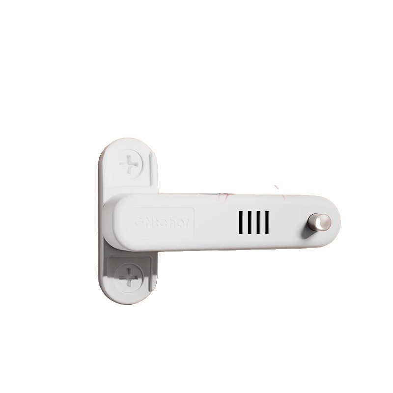 Alarmni doraz za vrata – tip zasuna (latch), aluminijska legura, elektroplatirani završetak, Belonsier, moderni minimalistički stil