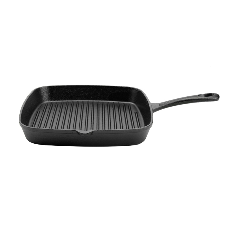 Ljevena tava za steak – bez premazivanja, lako čišćenje, brzo provođenje topline, 2 kg, dubina 3 cm, model XG87AL