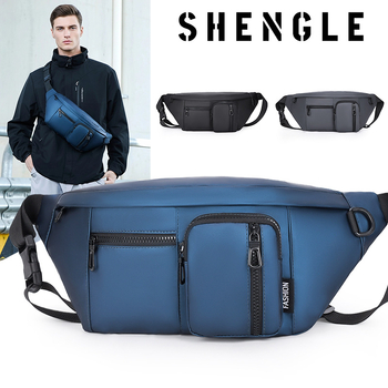 Muška crossbody torba s urban minimalističkim dizajnom, filmski materijal, otporna na habanje, jednobojni uzorak, podstava od poliestera